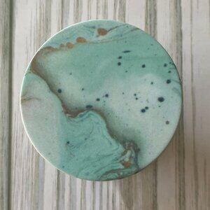 BUNDLE 10/$5 Cell Phone Grip GREEN PEACH MARBLE